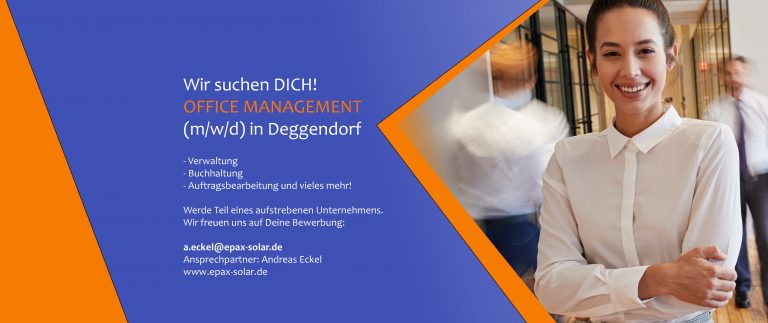 Wir suchen dich! – Office Management (m/w/d) in Deggendorf