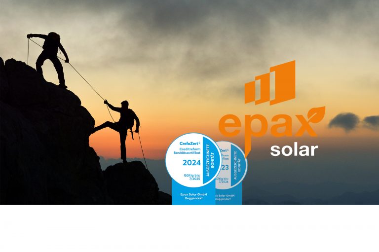 Epax Solar – Stabil & zuverlässig an Ihrer Seite gestern, heute & morgen